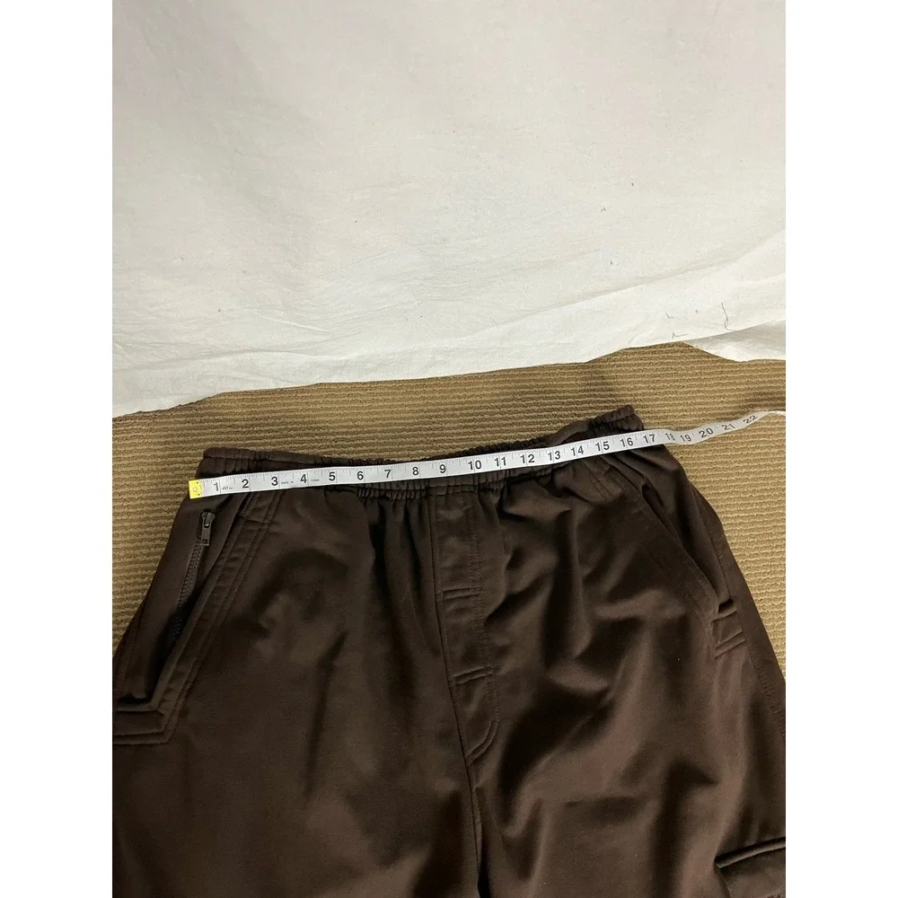 Vintage‎ 90's Raw Blue Cargo Sweatpants Brown Polyester Men's 2XL